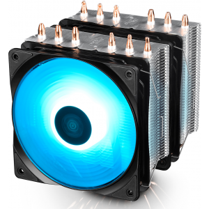 Cooler CPU DeepCool NEPTWIN RGB, universal LGA20xx/1366/115x/775 & FMx/AMx, Al+Cu, 6 x heatpipe, 2 x RGB SYNC fans 120mm, 200W